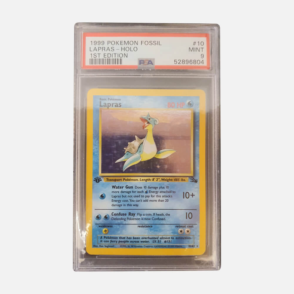 Lapras 10/62 1st Edition PSA 9 - Pokemon TCG Card