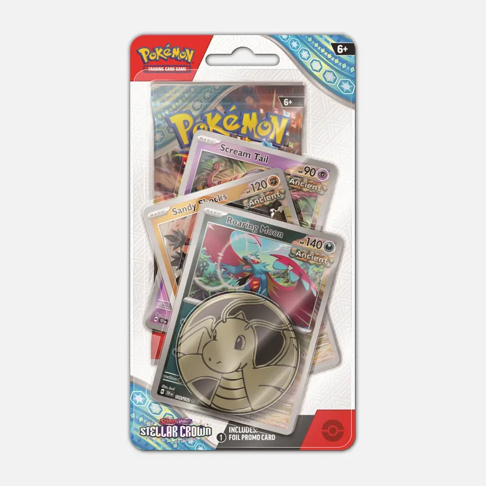 Stellar Crown (SV07) Premium Checklane Blister Roaring Moon - Pokémon cards