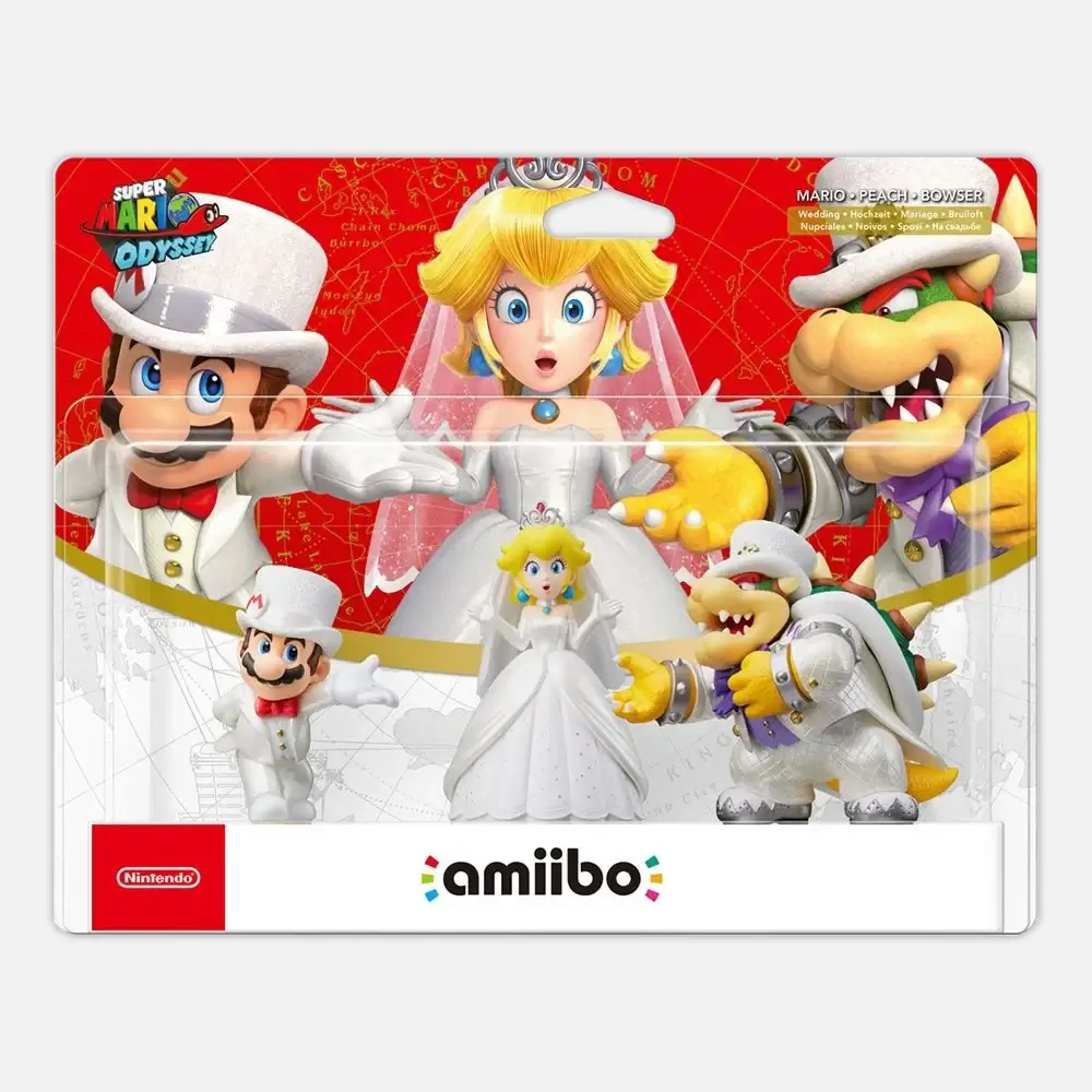 Figure Super Mario Wedding Outfit Triple Pack (Mario, Peach, and