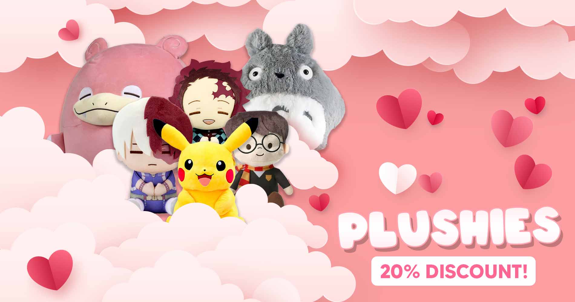 💖 Valentine's Discount! 20% off all plush toys! 💖